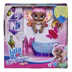 Hasbro Baby Alive Glo Pixies Minis Doll, Bubble Sunny