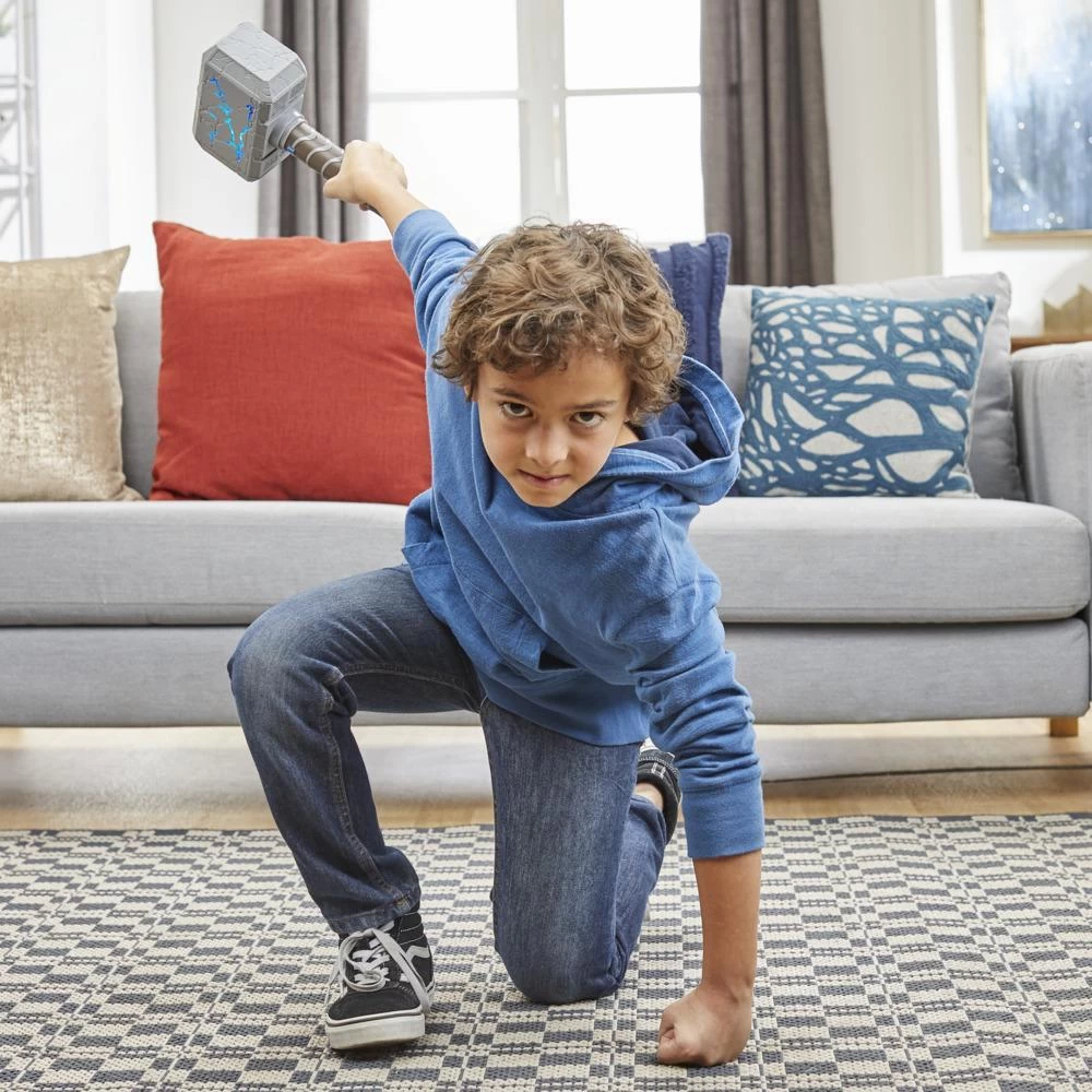 Hasbro Marvel Studios’ Thor: Love And Thunder Mighty FX Mjolnir Electronic Hammer 8 Hasbro Marvel Studios’ Thor: Love And Thunder Mighty FX Mjolnir Electronic Hammer - Image 6