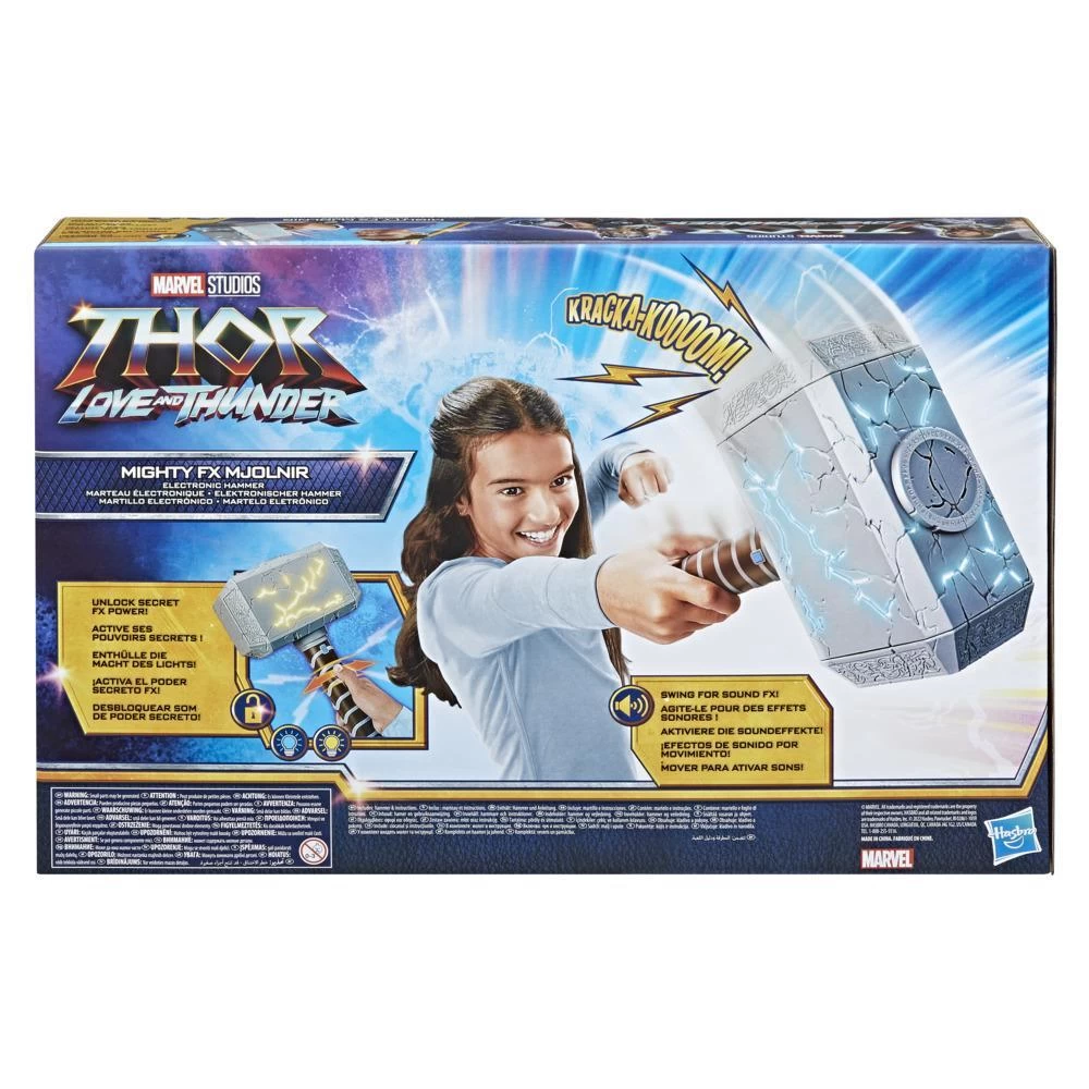 Hasbro Marvel Studios’ Thor: Love And Thunder Mighty FX Mjolnir Electronic Hammer 4 Hasbro Marvel Studios’ Thor: Love And Thunder Mighty FX Mjolnir Electronic Hammer - Image 2