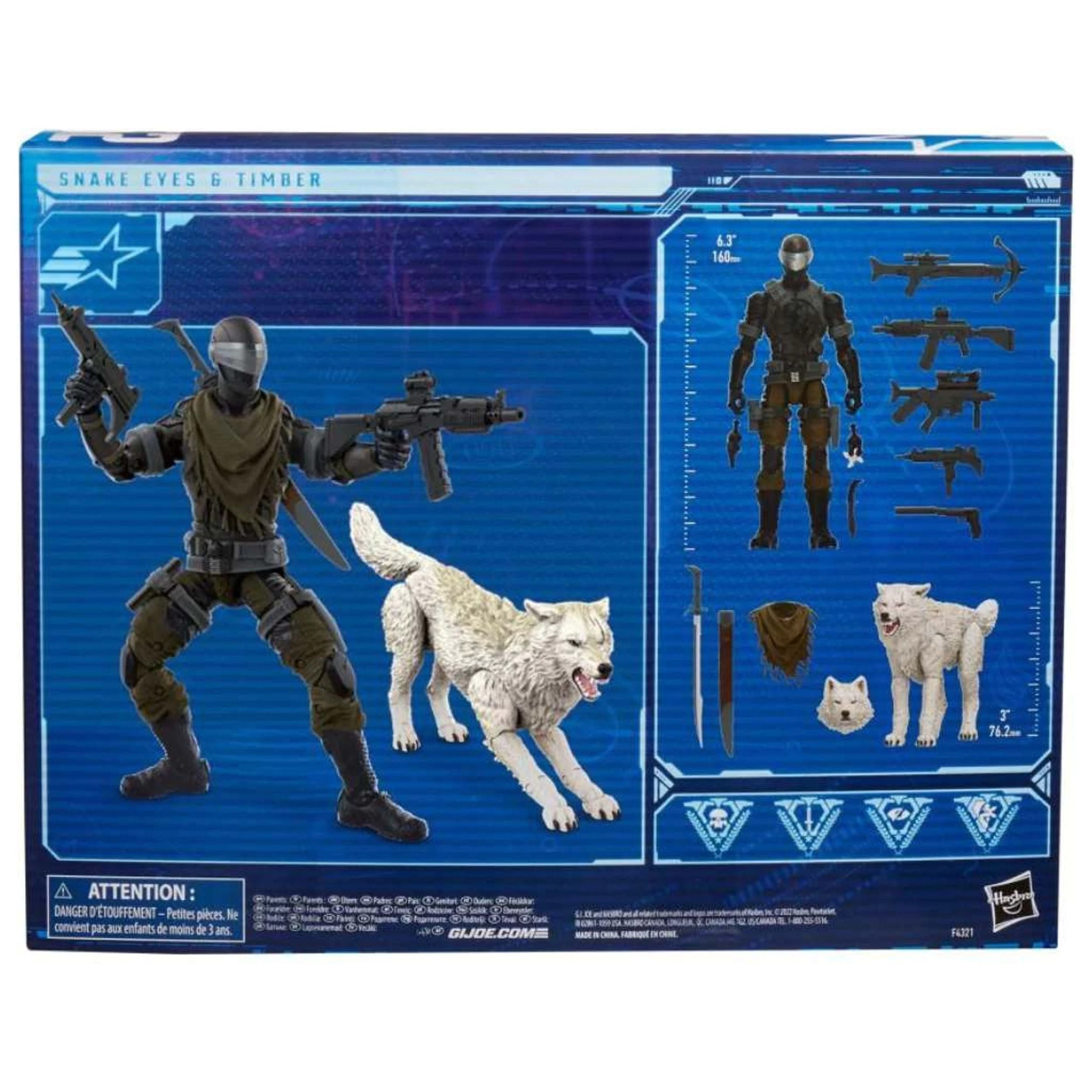 Hasbro G.I. Joe Cs Snake Eyes & Timber Action Figure 4 Hasbro G.I. Joe Cs Snake Eyes & Timber Action Figure - Image 2