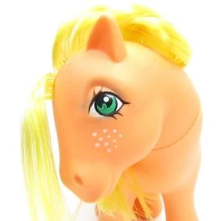 Hasbro Applejack My Little Pony Vintage G1 Year 3 Long Hair Version -Hasbro Shop Applejack orange pony yellow hair mane tail apples