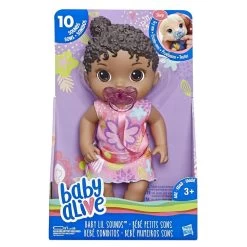 Hasbro Shop -Hasbro Shop BABYALIVEBabyLilSoundsInteractiveBlackHairBabyDoll2