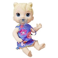 Hasbro BABY ALIVE Baby Lil Sounds: Interactive Blond Hair Baby Doll