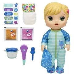 Hasbro BABY ALIVE Mix My Medicine Baby Doll In Kitty-Cat Pajamas