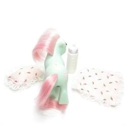 Hasbro Baby Buggy Playset My Little Pony G1 Toy With Baby Cuddles & Accessories 13 Hasbro Baby Buggy Playset My Little Pony G1 Toy With Baby Cuddles & Accessories -Hasbro Shop Baby cuddles blanket pillow bottle play set pony