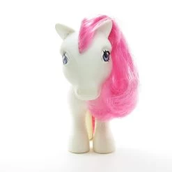 Hasbro June Rose Birthflower Ponies Vintage G1 Mail Order My Little Pony -Hasbro Shop Birthflower ponies white body pink hair purple eyes
