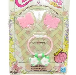 Hasbro Flower Bracelet MOC Charmkins Butterfly Barrettes Mint On Card Factory Sealed -Hasbro Shop Charmkins butterfly barrettes flower bracelet set