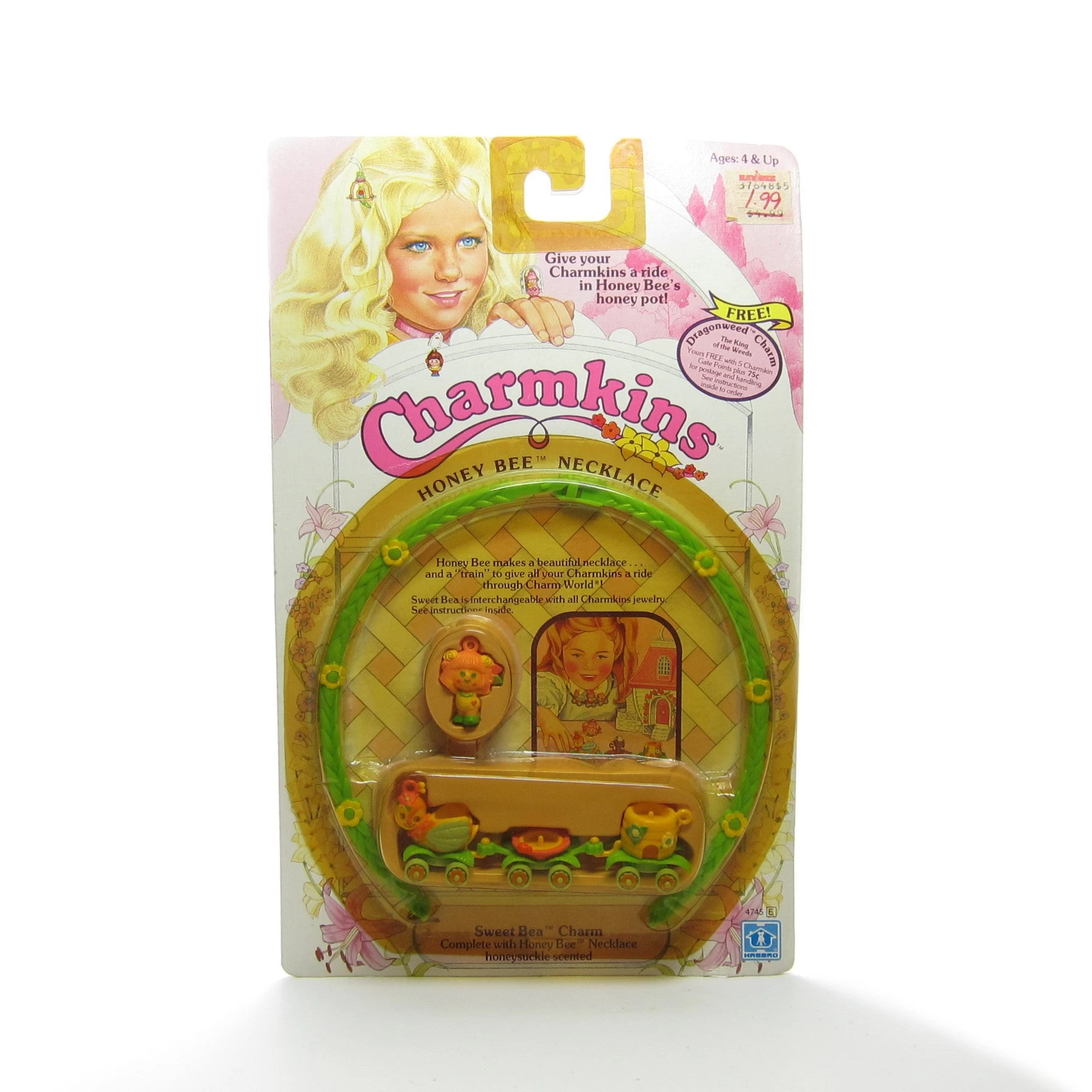 Hasbro Mint On Card Charmkins Honey Bee Necklace With Sweet Bea 3 Hasbro Mint On Card Charmkins Honey Bee Necklace With Sweet Bea