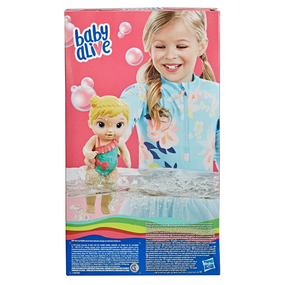 Hasbro BABY ALIVE Splash N Snuggle Blonde Baby Doll 4 Hasbro BABY ALIVE Splash N Snuggle Blonde Baby Doll - Image 2