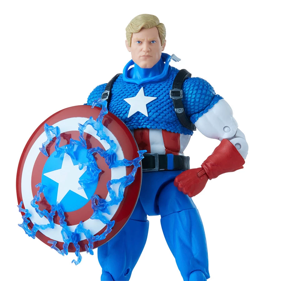 Hasbro Marvel Legends Series 20th Anniversary Captain America Collectible Action Figure 6 Hasbro Marvel Legends Series 20th Anniversary Captain America Collectible Action Figure - Image 4