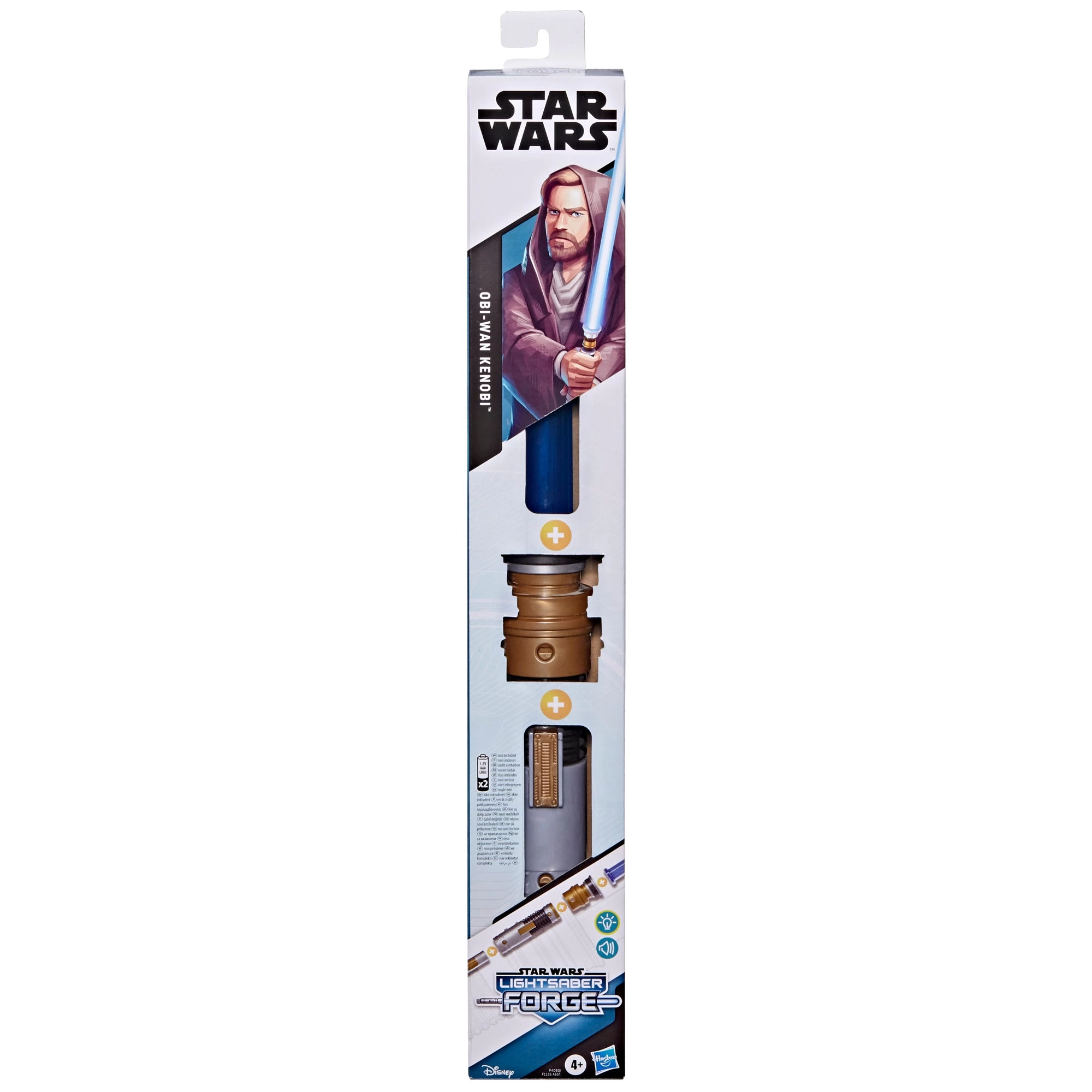 Hasbro STAR WARS Lightsaber Forge Obi-Wan Kenobi Electronic Extendable Blue Lightsaber 3 Hasbro STAR WARS Lightsaber Forge Obi-Wan Kenobi Electronic Extendable Blue Lightsaber