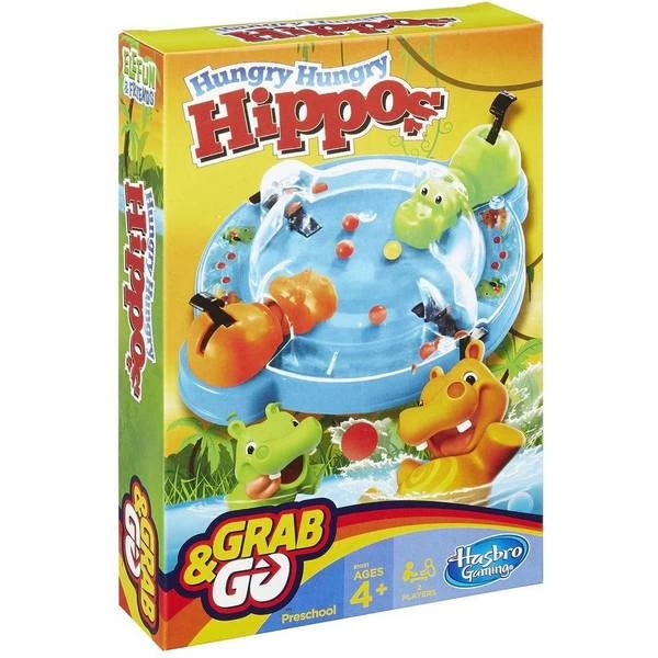 Hasbro Hungry Hungry Hippos Travel Travel 6 Hasbro Hungry Hungry Hippos Travel Travel - Image 4