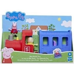 Hasbro Peppa Pig Peppa’s Adventures Miss Rabbit’s Train Detachable Preschool Toy: 2 Figures, Rolling Wheels, For Ages 3 And Up