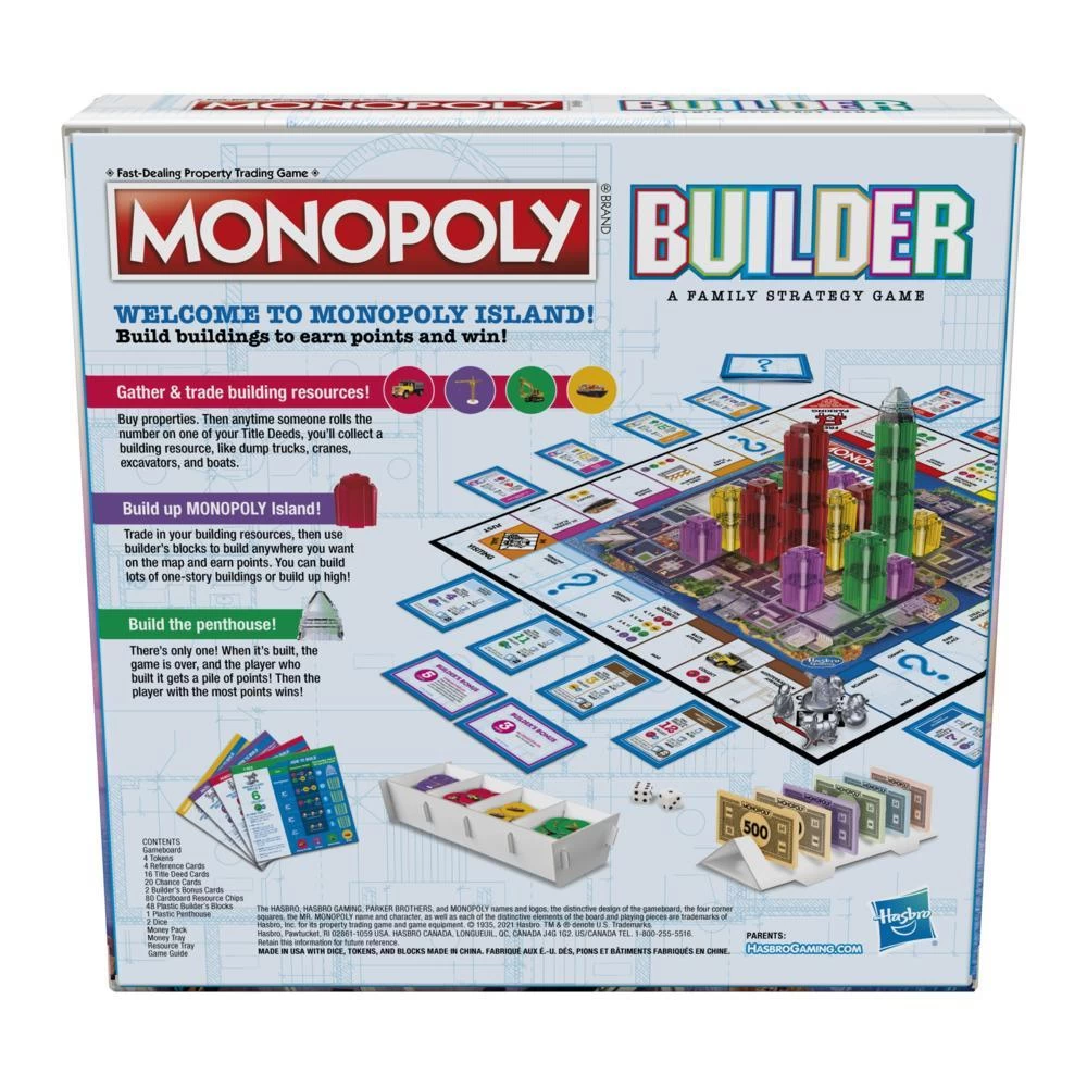 Hasbro MONOPOLY Builder Board Game 4 Hasbro MONOPOLY Builder Board Game - Image 2