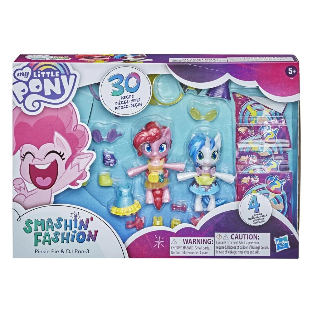 Hasbro MY LITTLE PONY Smashin’ Fashion Party 2-Pack Pinkie Pie And DJ Pon-3 Poseable Figuress 3 Hasbro MY LITTLE PONY Smashin’ Fashion Party 2-Pack Pinkie Pie And DJ Pon-3 Poseable Figuress