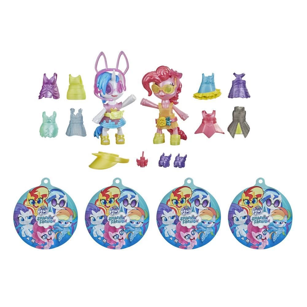 Hasbro MY LITTLE PONY Smashin’ Fashion Party 2-Pack Pinkie Pie And DJ Pon-3 Poseable Figuress 4 Hasbro MY LITTLE PONY Smashin’ Fashion Party 2-Pack Pinkie Pie And DJ Pon-3 Poseable Figuress - Image 2