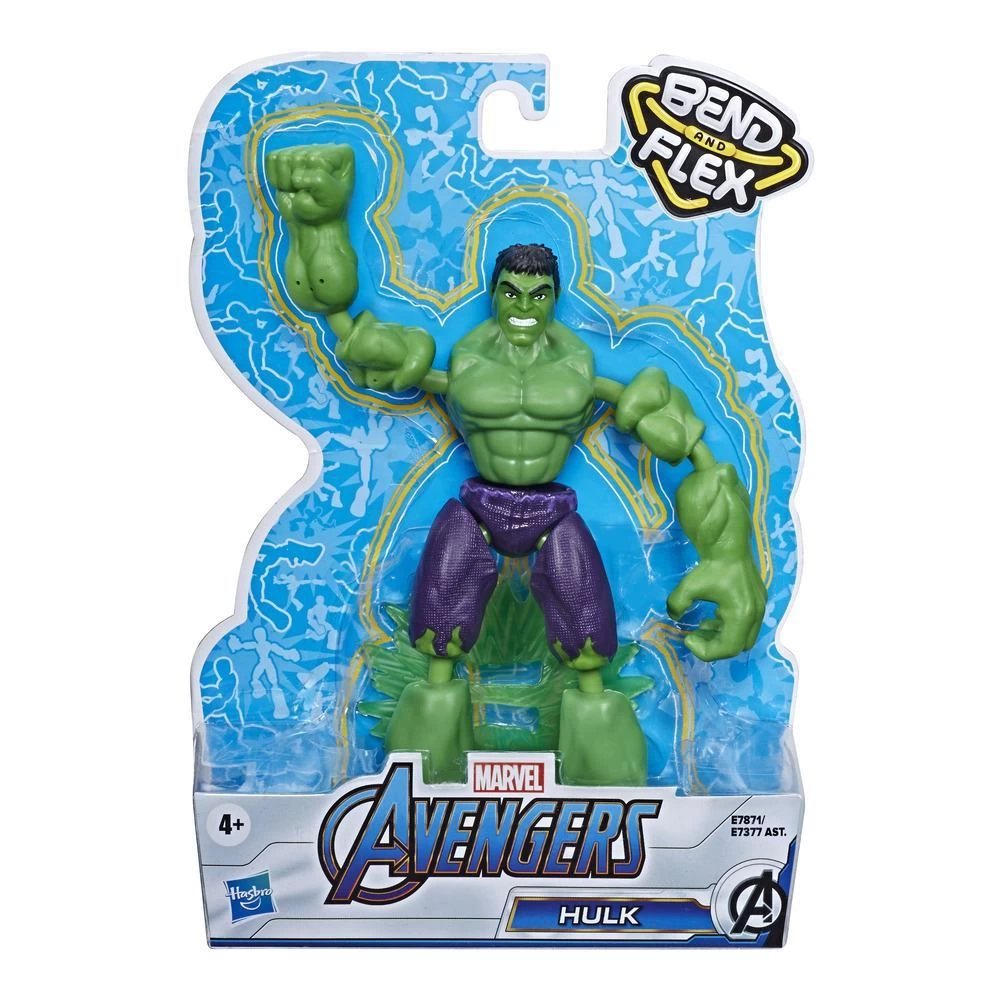 Hasbro Marvel Avengers Bend And Flex Hulk Action Figure 4 Hasbro Marvel Avengers Bend And Flex Hulk Action Figure - Image 2