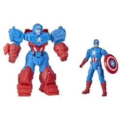 Hasbro Marvel Avengers Mech Strike 8-inch Action Figure Ultimate Mech Suit CAPTAIN AMERICA
