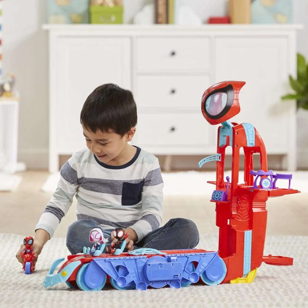 Hasbro Marvel Spidey And His Amazing Friends Spider Crawl-R 2-in-1 Deluxe Headquarters Playset 9 Hasbro Marvel Spidey And His Amazing Friends Spider Crawl-R 2-in-1 Deluxe Headquarters Playset - Image 7