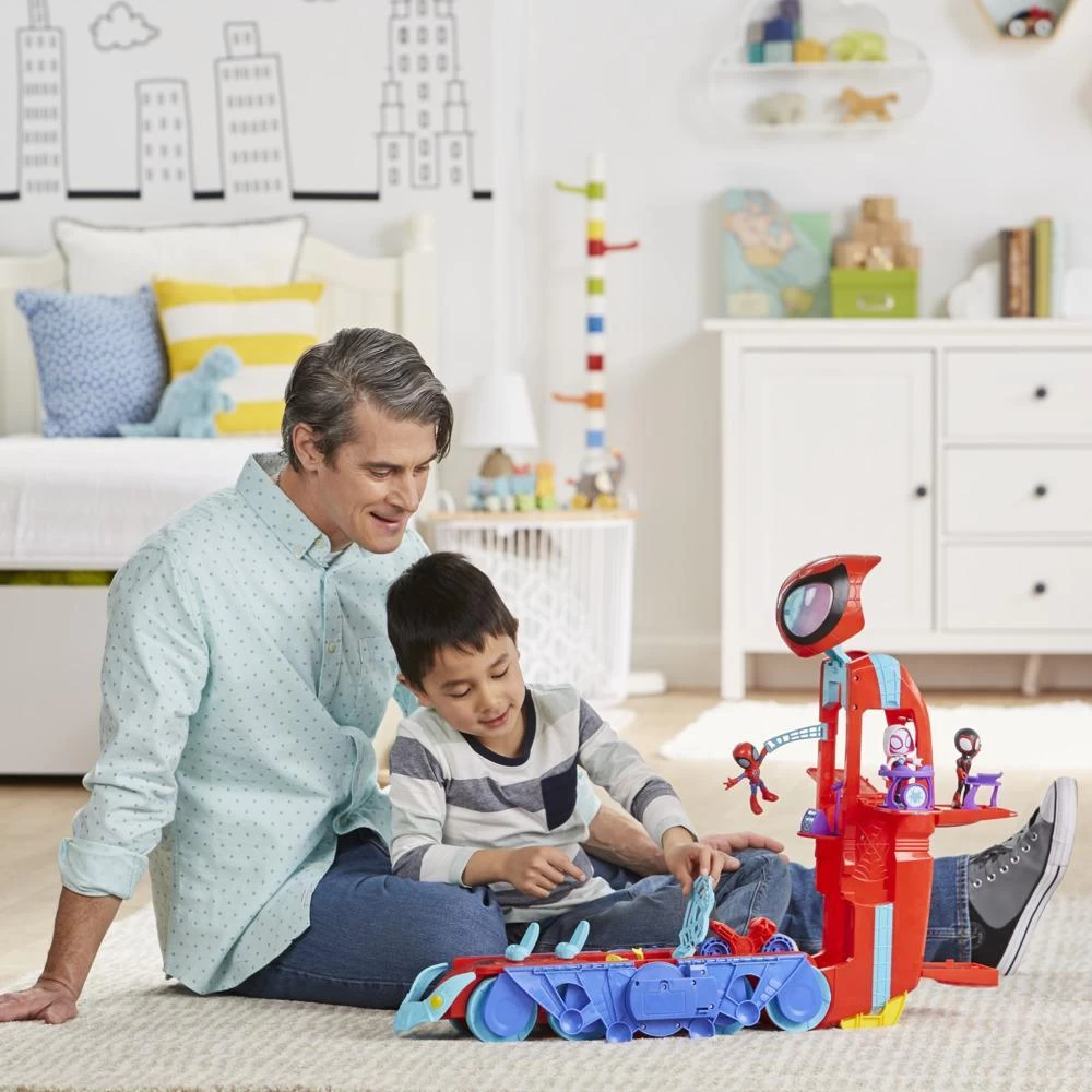 Hasbro Marvel Spidey And His Amazing Friends Spider Crawl-R 2-in-1 Deluxe Headquarters Playset 7 Hasbro Marvel Spidey And His Amazing Friends Spider Crawl-R 2-in-1 Deluxe Headquarters Playset - Image 5