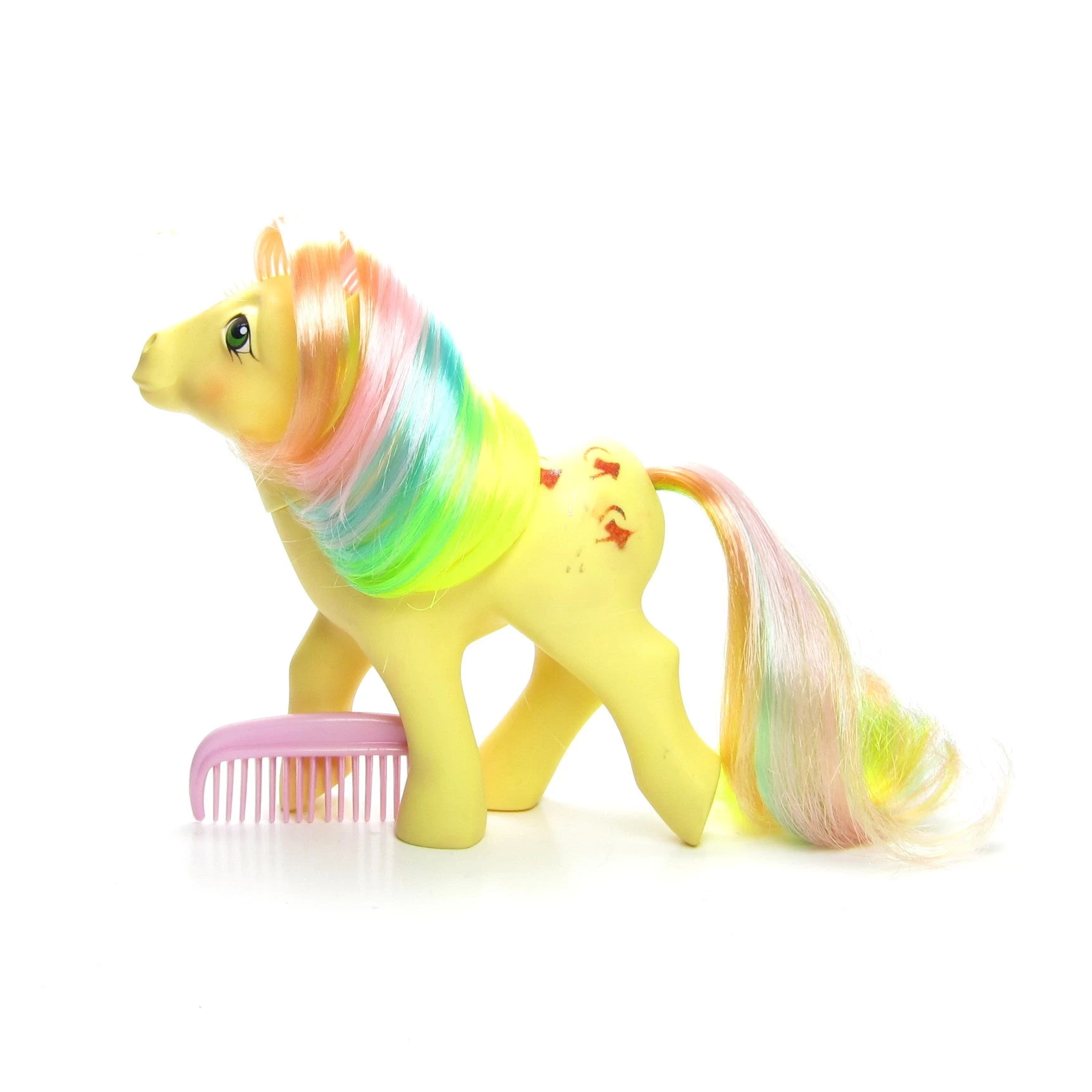 Hasbro Trickles Rainbow My Little Pony Vintage G1 With Comb 3 Hasbro Trickles Rainbow My Little Pony Vintage G1 With Comb