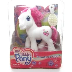 Hasbro Strawberry Swirl G3 My Little Pony Glitter Celebration Ponies - New In Box -Hasbro Shop My little pony g3 strawberry swirl MIP new in box