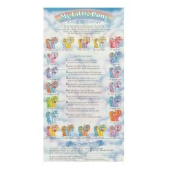 Hasbro Mommy Charms Collector Poster My Little Pony Charm Checklist