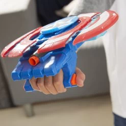 Hasbro NERF Mech Strike Marvel Avengers CAPTAIN AMERICA Strikeshot Shield Toy -Hasbro Shop NERFMechStrikeMarvelAvengersCAPTAINAMERICAStrikeshotShieldToy1