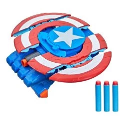 Hasbro NERF Mech Strike Marvel Avengers CAPTAIN AMERICA Strikeshot Shield Toy -Hasbro Shop NERFMechStrikeMarvelAvengersCAPTAINAMERICAStrikeshotShieldToy6