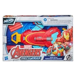 Hasbro NERF Mech Strike Marvel Avengers IRON MAN Strikeshot Gauntlet Toy