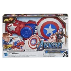 Hasbro NERF Power Moves Captain America Shield Sling-disc Blaster