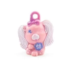 Hasbro Petal Pink Puppy Vintage Charmkins Ring 12 Hasbro Petal Pink Puppy Vintage Charmkins Ring -Hasbro Shop Petal pink puppy charmkins dog charm for purple ring
