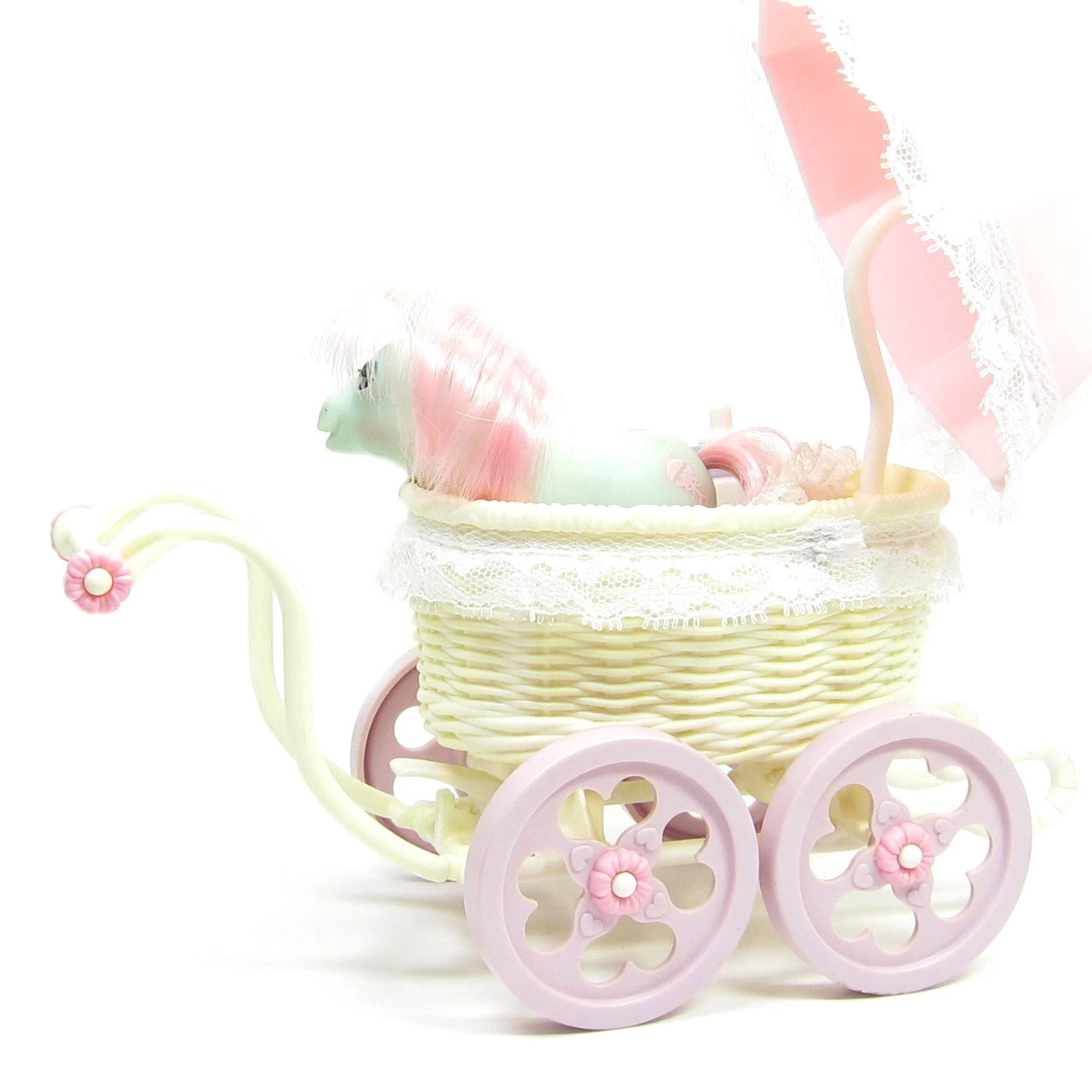 Hasbro Baby Buggy Playset My Little Pony G1 Toy With Baby Cuddles & Accessories 4 Hasbro Baby Buggy Playset My Little Pony G1 Toy With Baby Cuddles & Accessories - Image 2