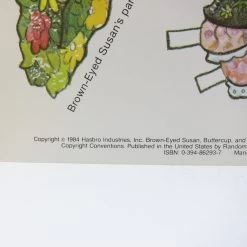 Hasbro Charmkins Paper Doll Book With Brown Eyed Susan, Willie Winkle, Buttercup -Hasbro Shop Vintage 1984 charmkins paper dolls book uncut