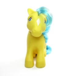 Hasbro Bubbles My Little Pony Vintage G1 Sitting Pose -Hasbro Shop Vintage my little pony bubbles yellow blue hair