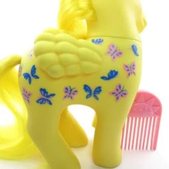 Hasbro Dancing Butterflies My Little Pony G1 Twice As Fancy Pegasus -Hasbro Shop Yellow pegasus my little pony butterfly symbols