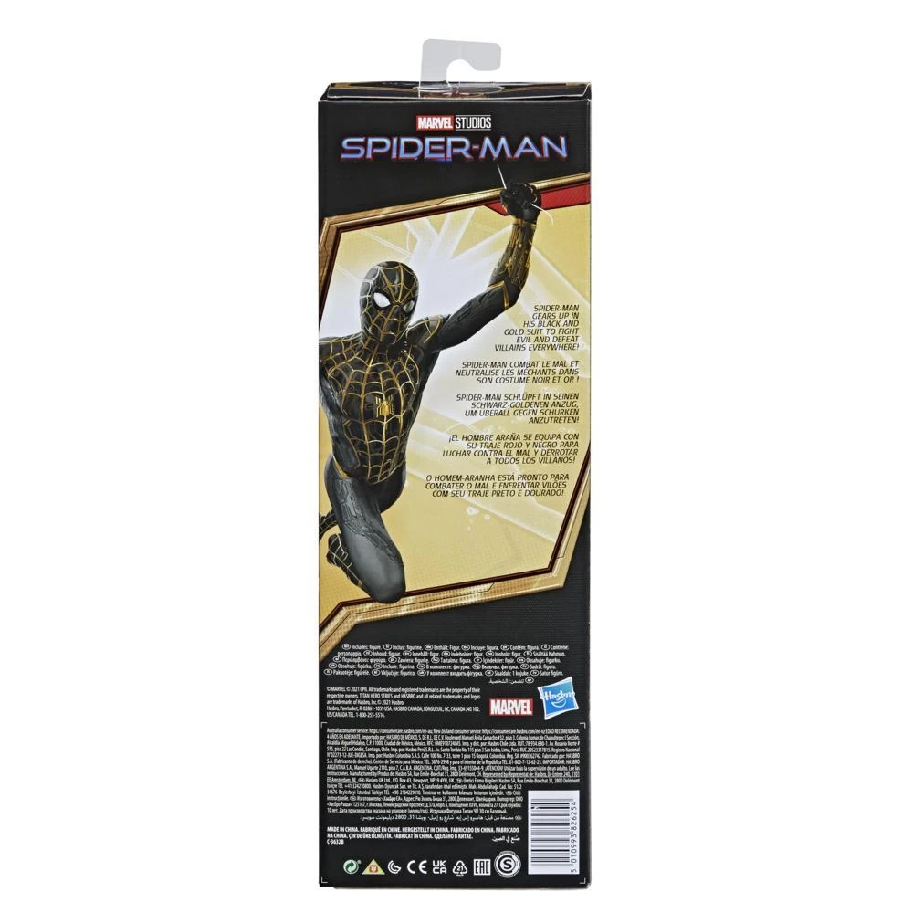 Hasbro Marvel Spider-Man Black And Gold Suit Spider-Man Action Figure 4 Hasbro Marvel Spider-Man Black And Gold Suit Spider-Man Action Figure - Image 2